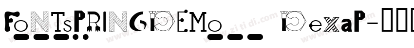 FONTSPRINGDEMO DexaP字体转换